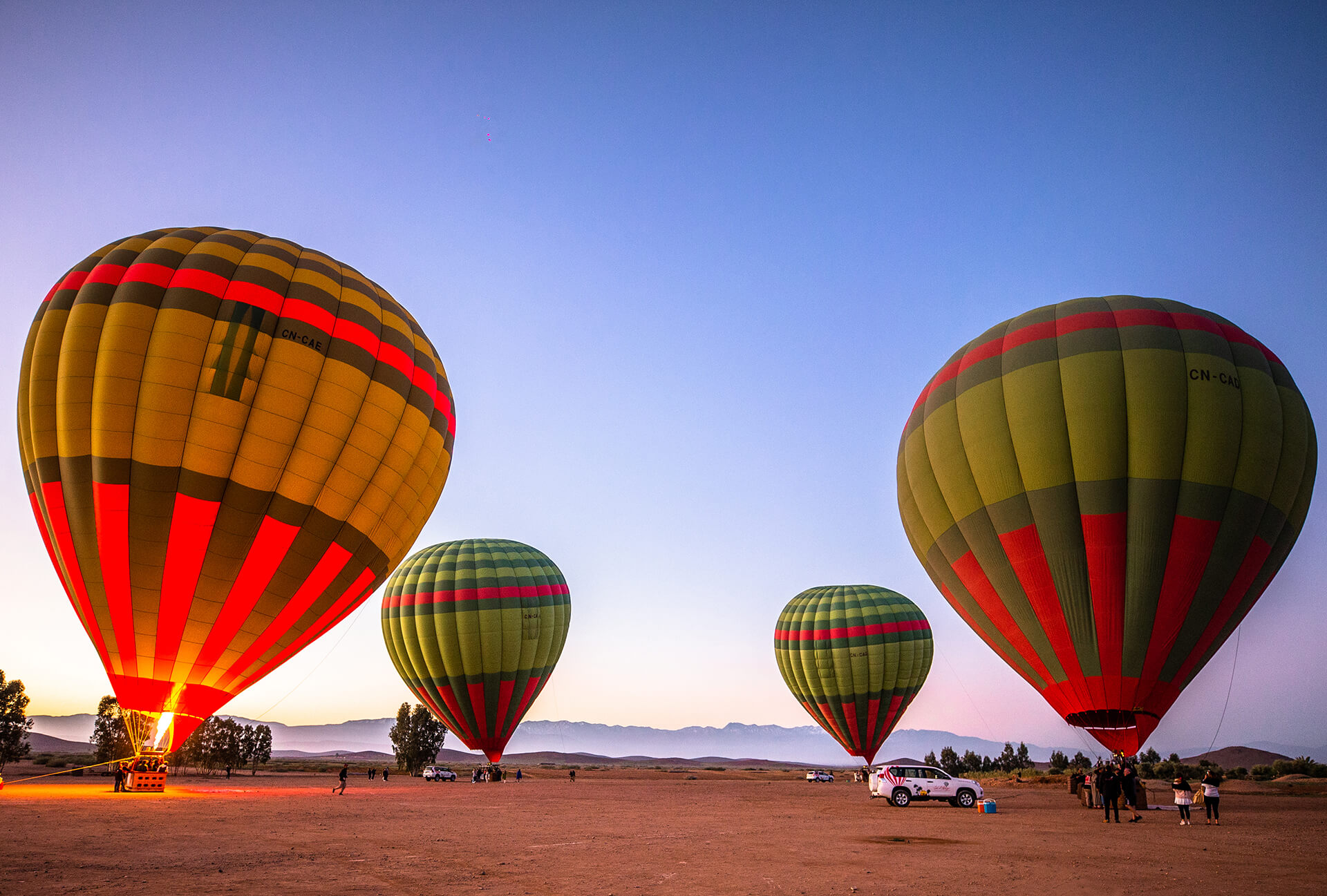 Hot Air Balloon over Marrakech